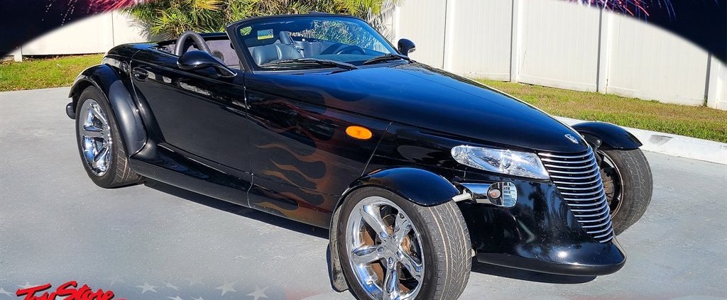 2000 Plymouth Prowler in Black on the Sundial showroom floor