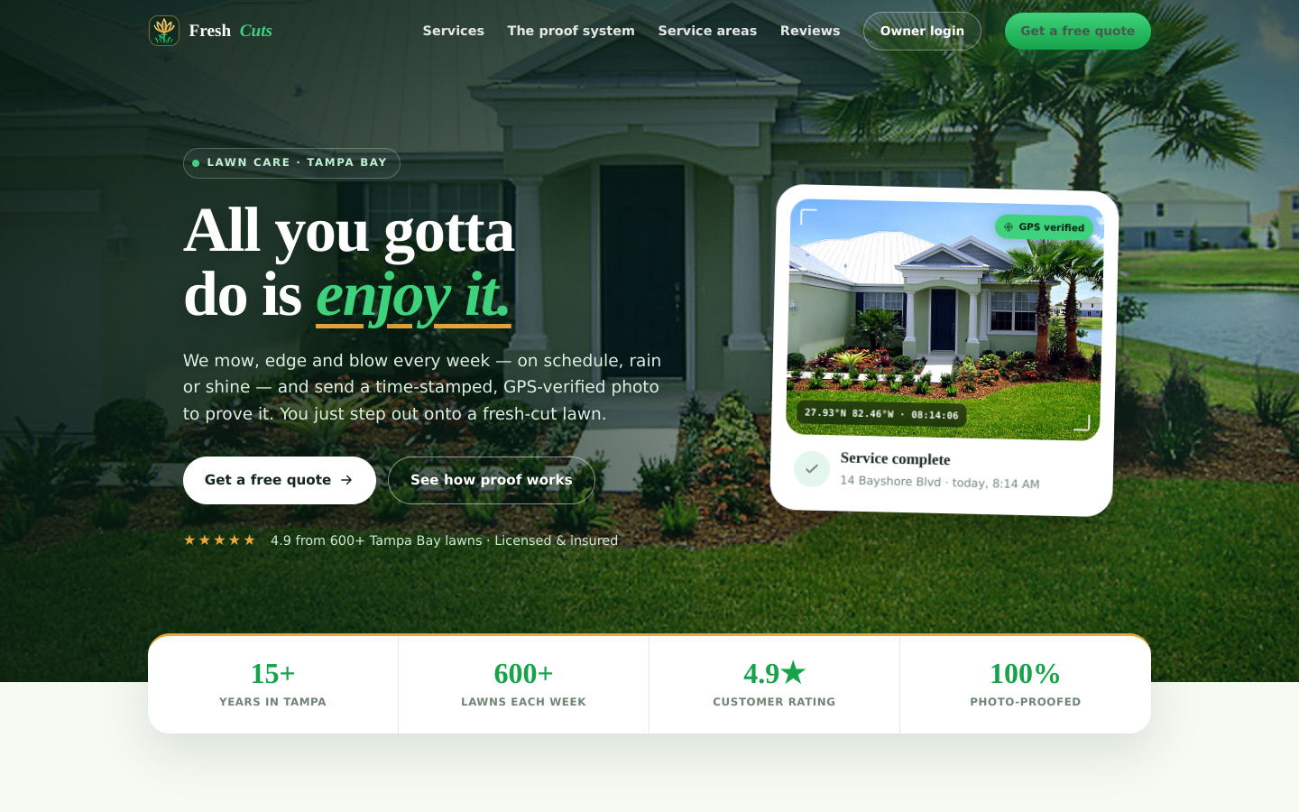 Fresh Cuts — Lawn & landscape