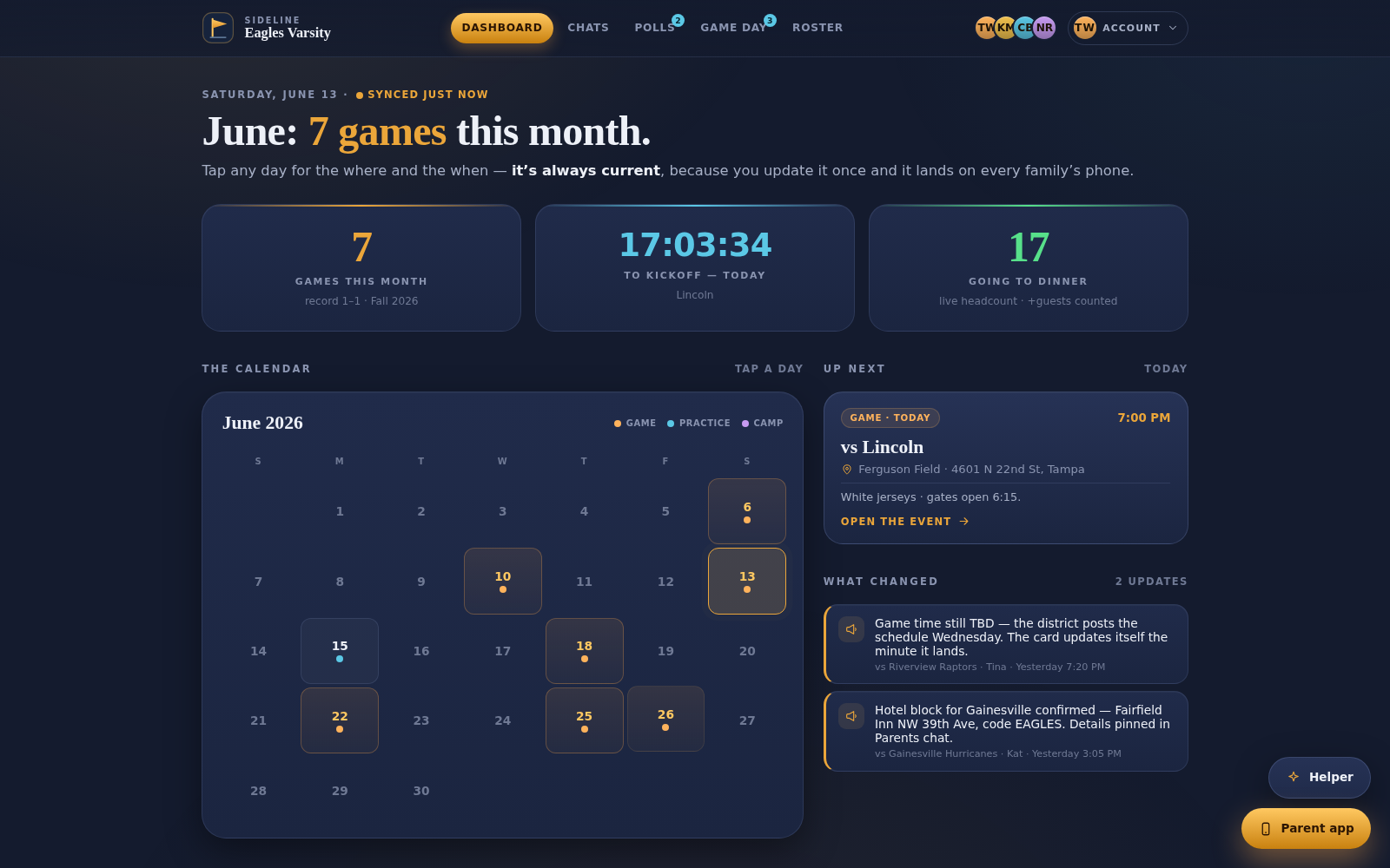 Sideline — AI Operations