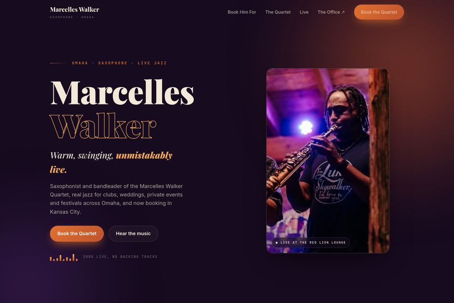 The Live Music site we built